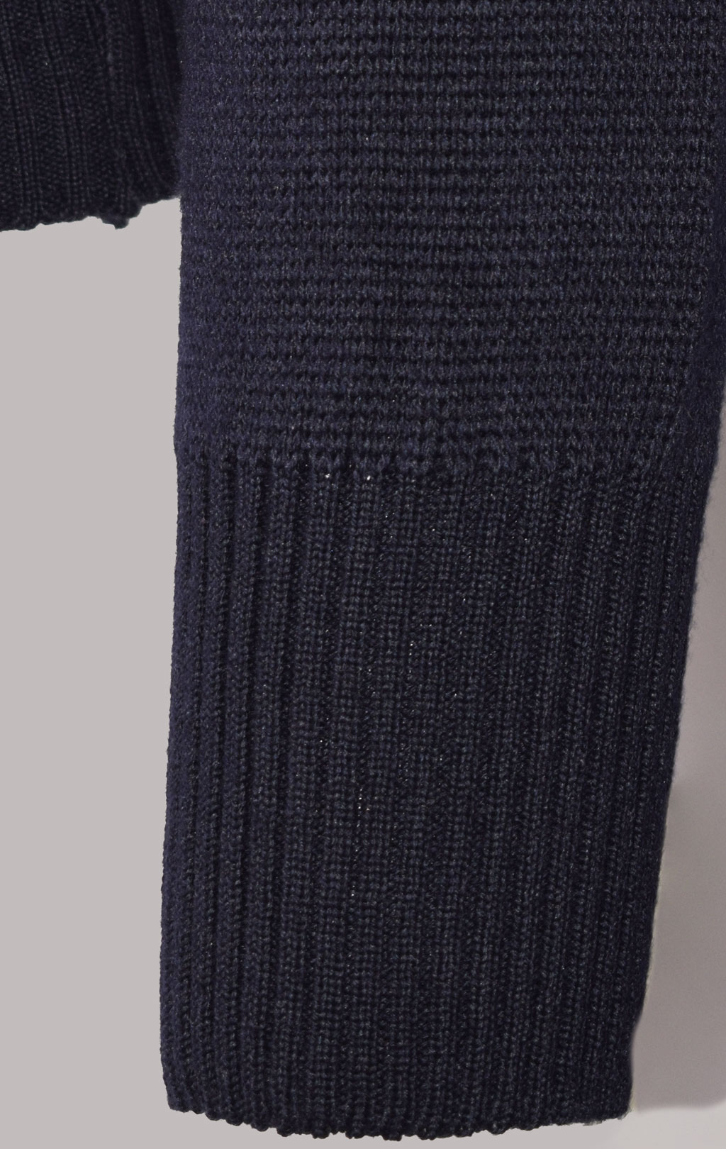 Свитер 1/2 zip армейский шерсть blue Италия
