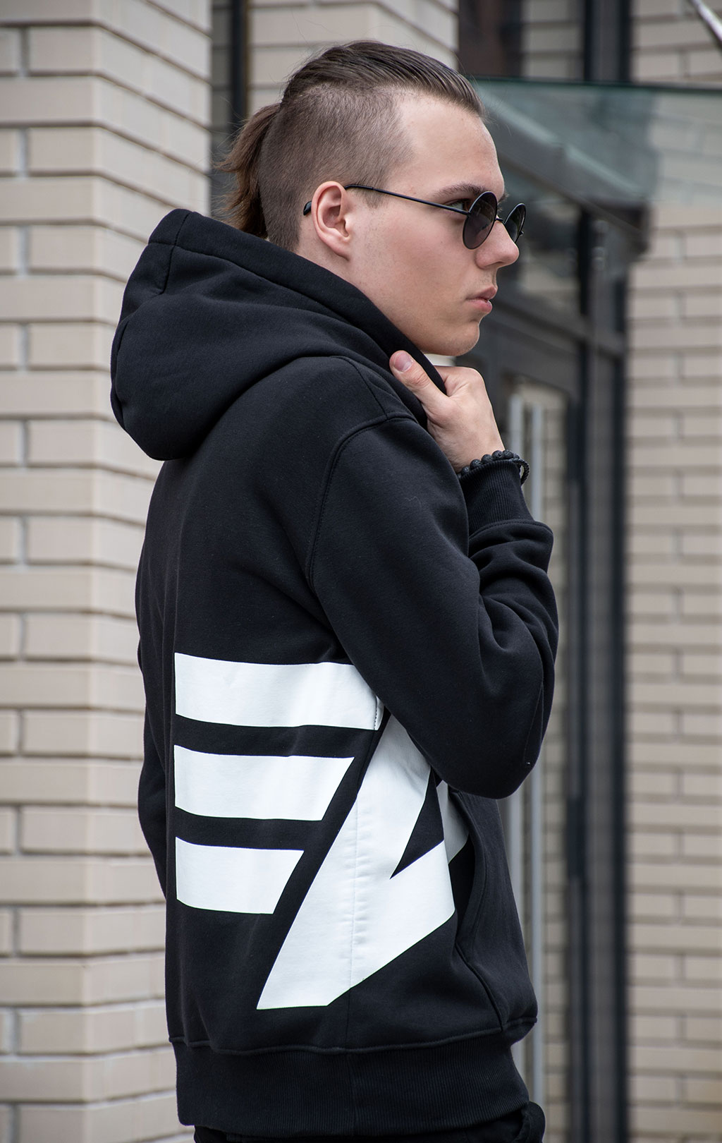Толстовка ALPHA INDUSTRIES SIDE LOGO HOODY black 