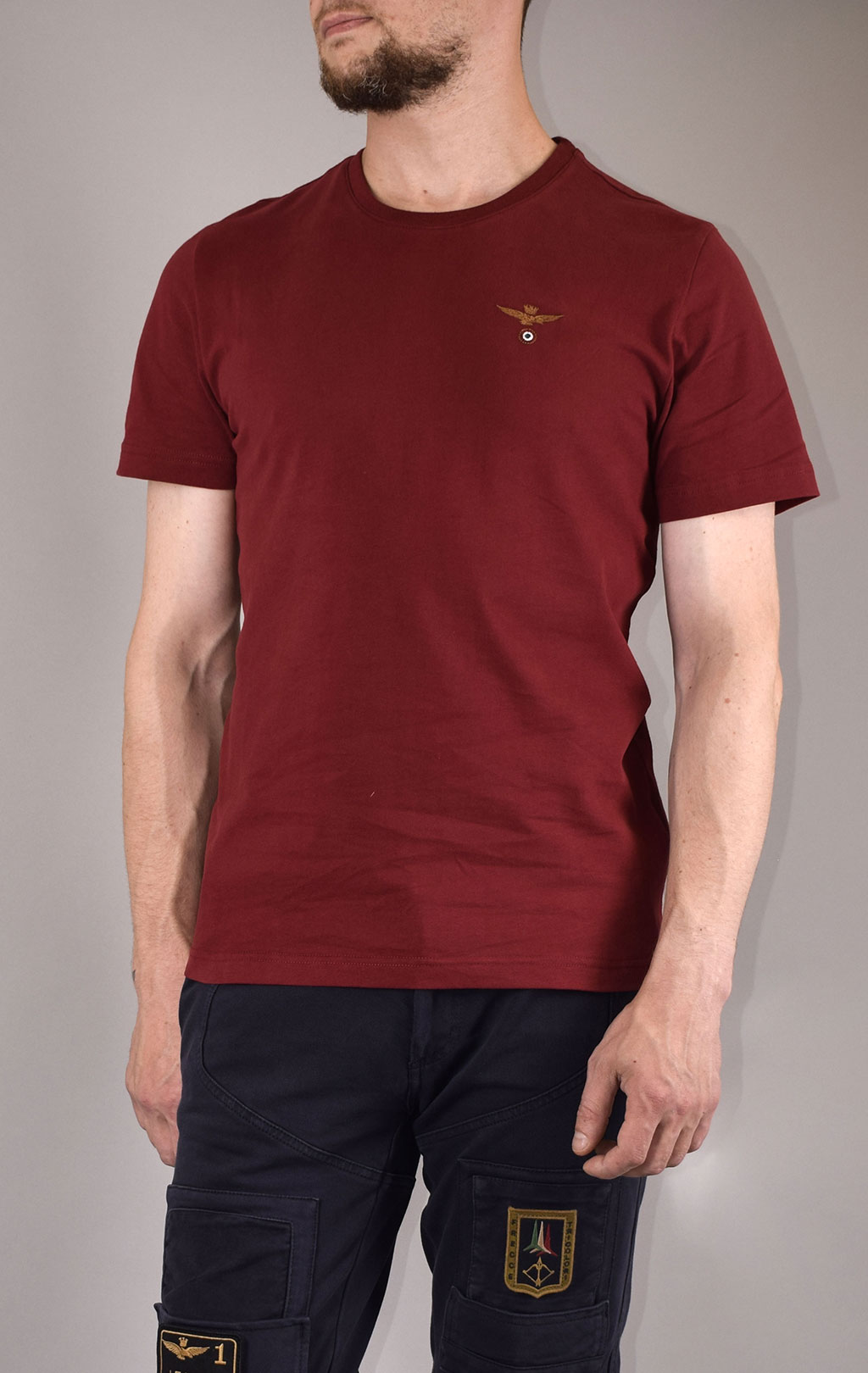 Футболка AERONAUTICA MILITARE FW 19/20 rosso scuro (TS 1343) 