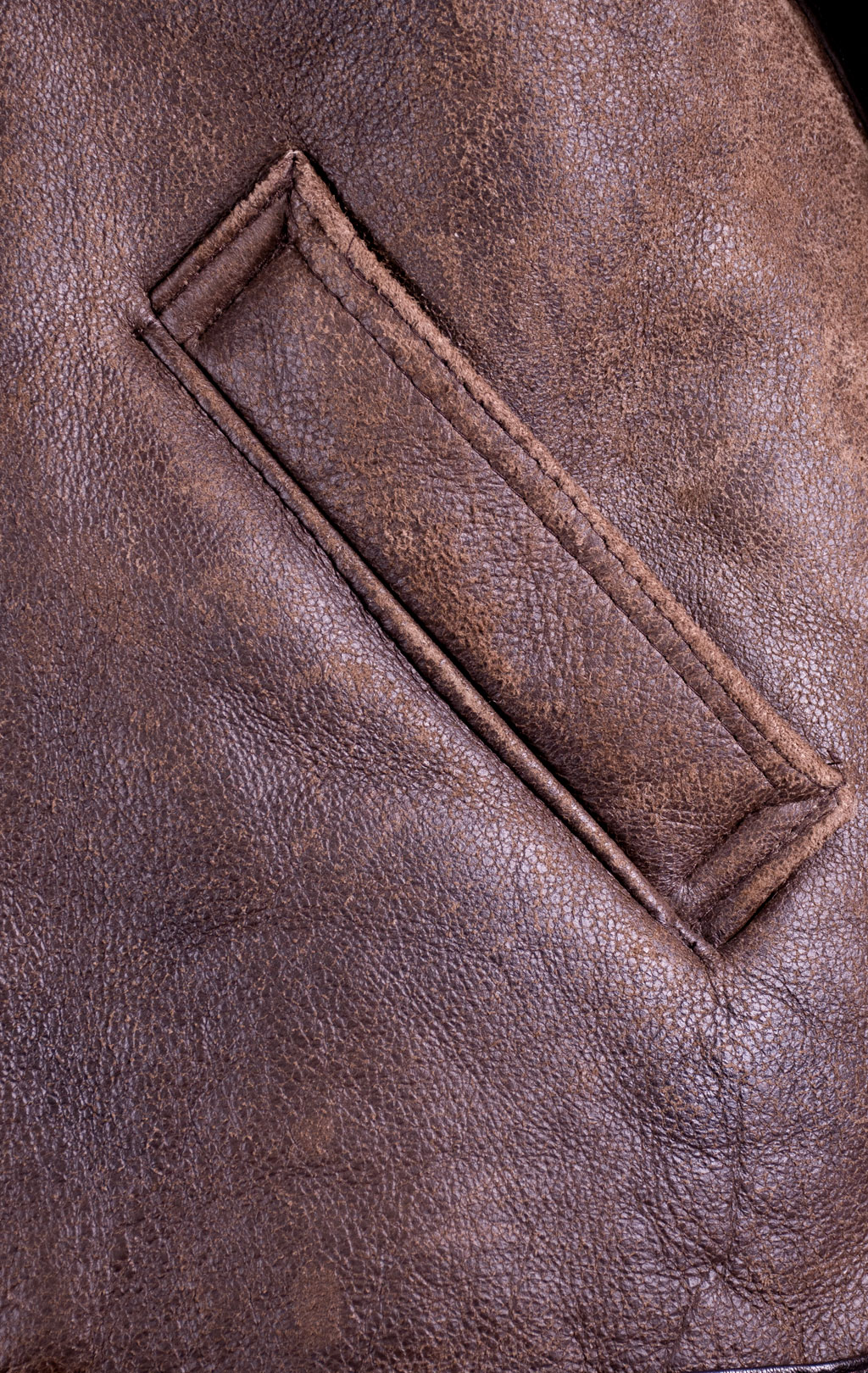 Куртка-пилот COCKPIT RAF big size овчина brown (Z2109) 