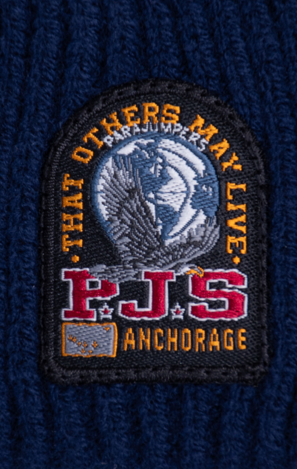 Шапка вязаная PARAJUMPERS GARMO FW 26/27 blue navy 