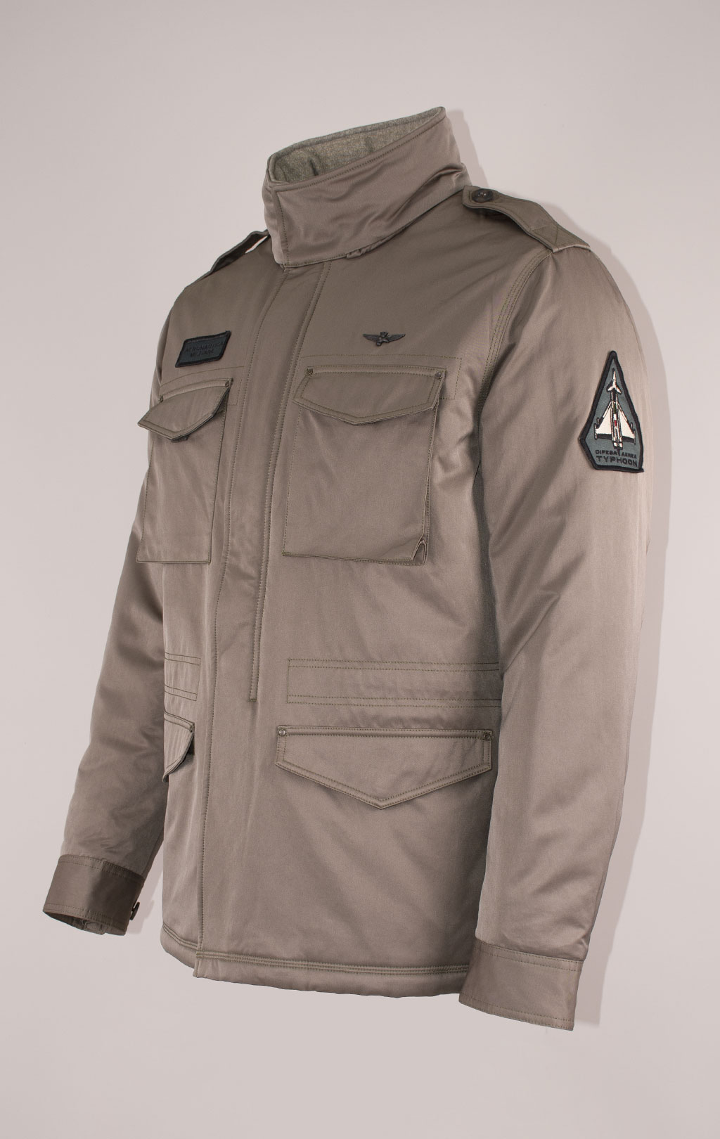 Куртка AERONAUTICA MILITARE M-65 big size FW 24/25/CN light mud (AB 2189) 