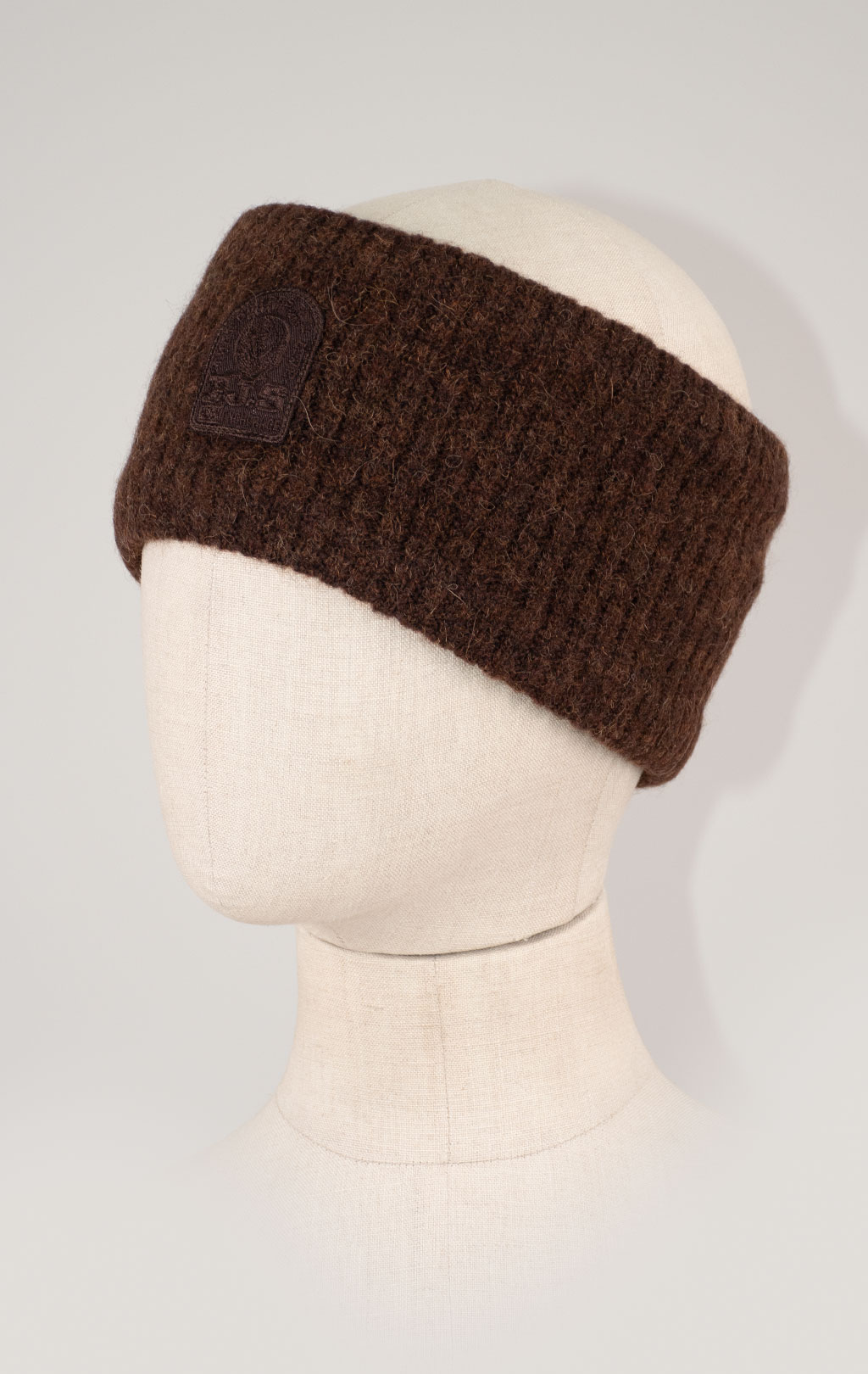 Женская повязка PARAJUMPERS ALPACA BAND FW 25/26 dark brown 