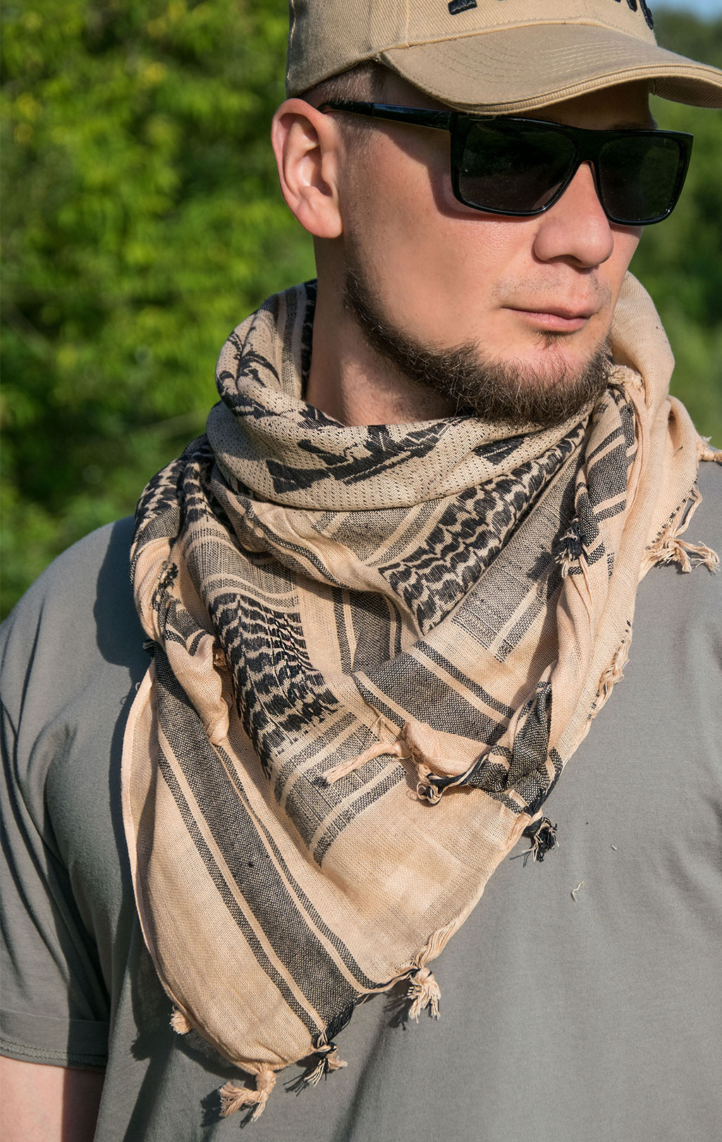 Платок шейный Fostex Арафатка AK-47 coyote 