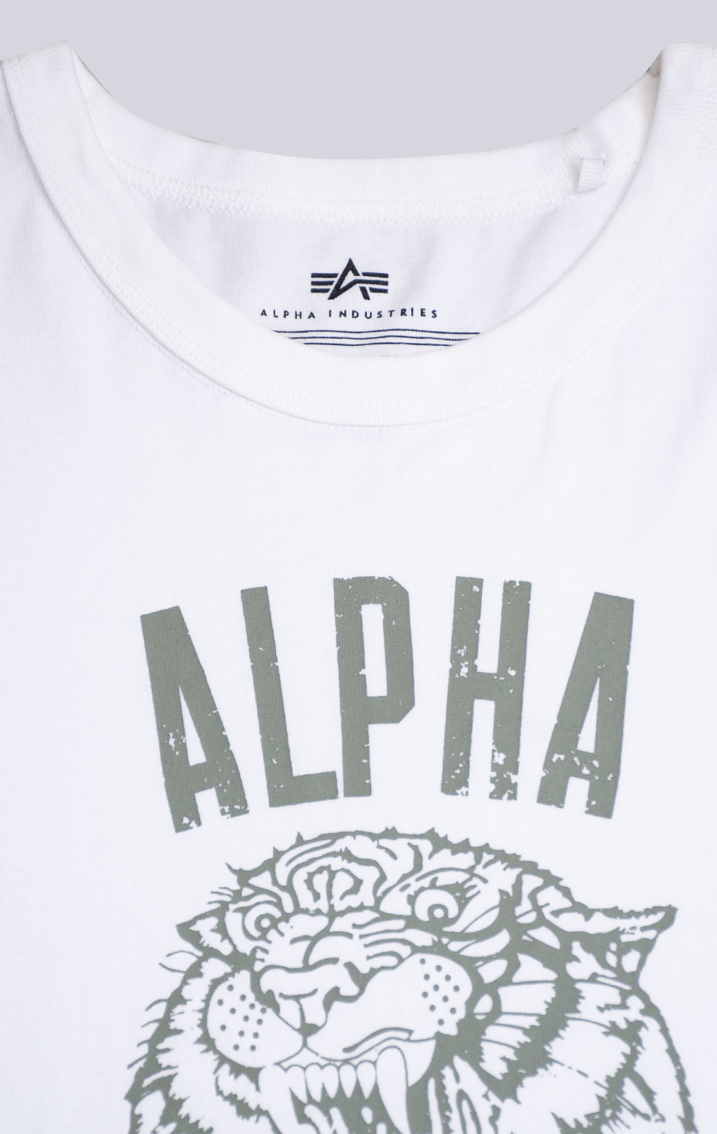 Футболка ALPHA INDUSTRIES ALPHA TIGER TEE SS 24 white 