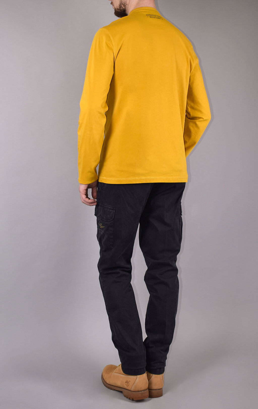 Лонгслив AERONAUTICA MILITARE FW 19/20 giallo spezie (TS 1665) 