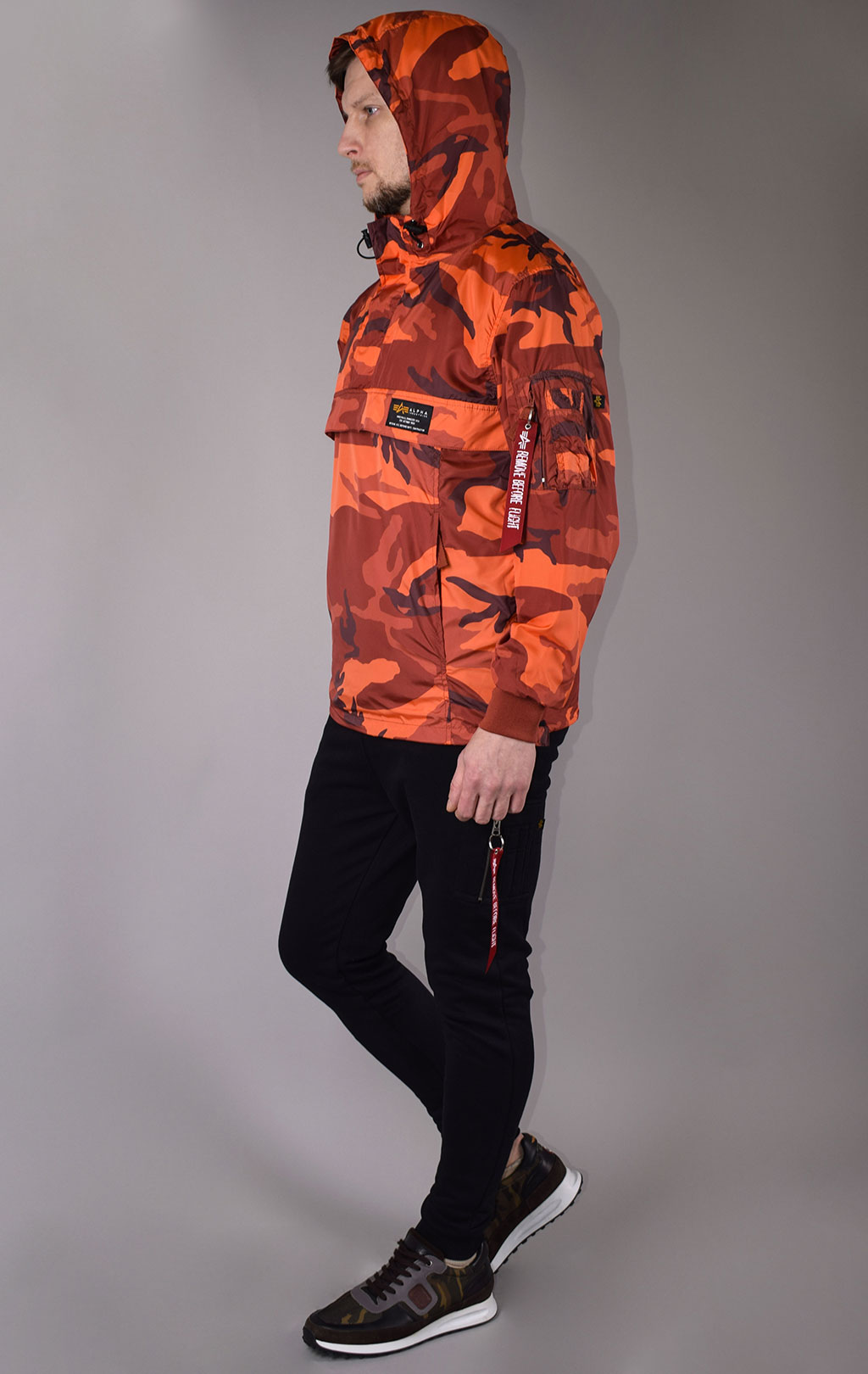 Анорак ALPHA INDUSTRIES GLIDER ANORAK orange camo 