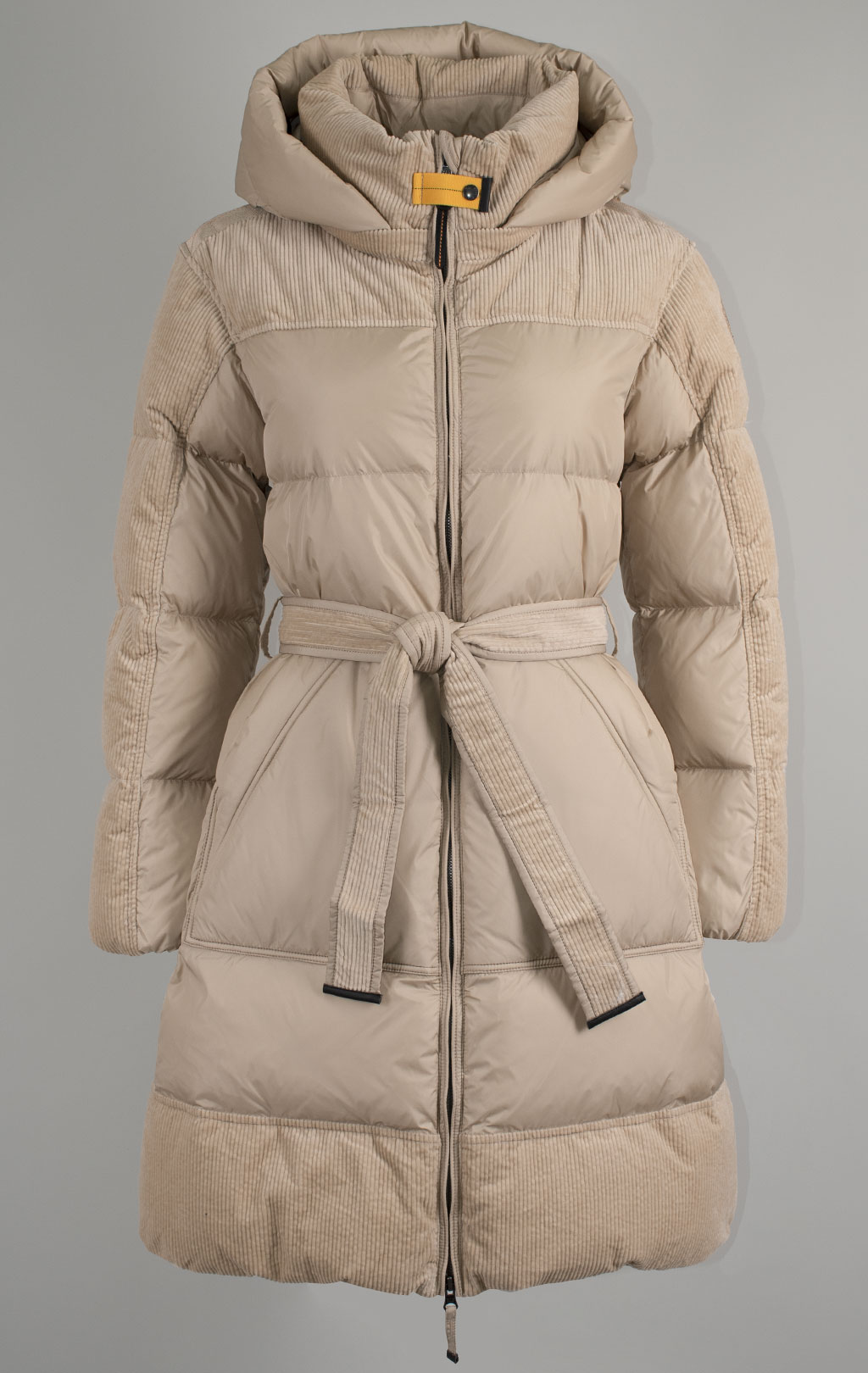 Женское пальто пуховое PARAJUMPERS INTERSTELLAR вельвет FW 24/25 sun kissed 