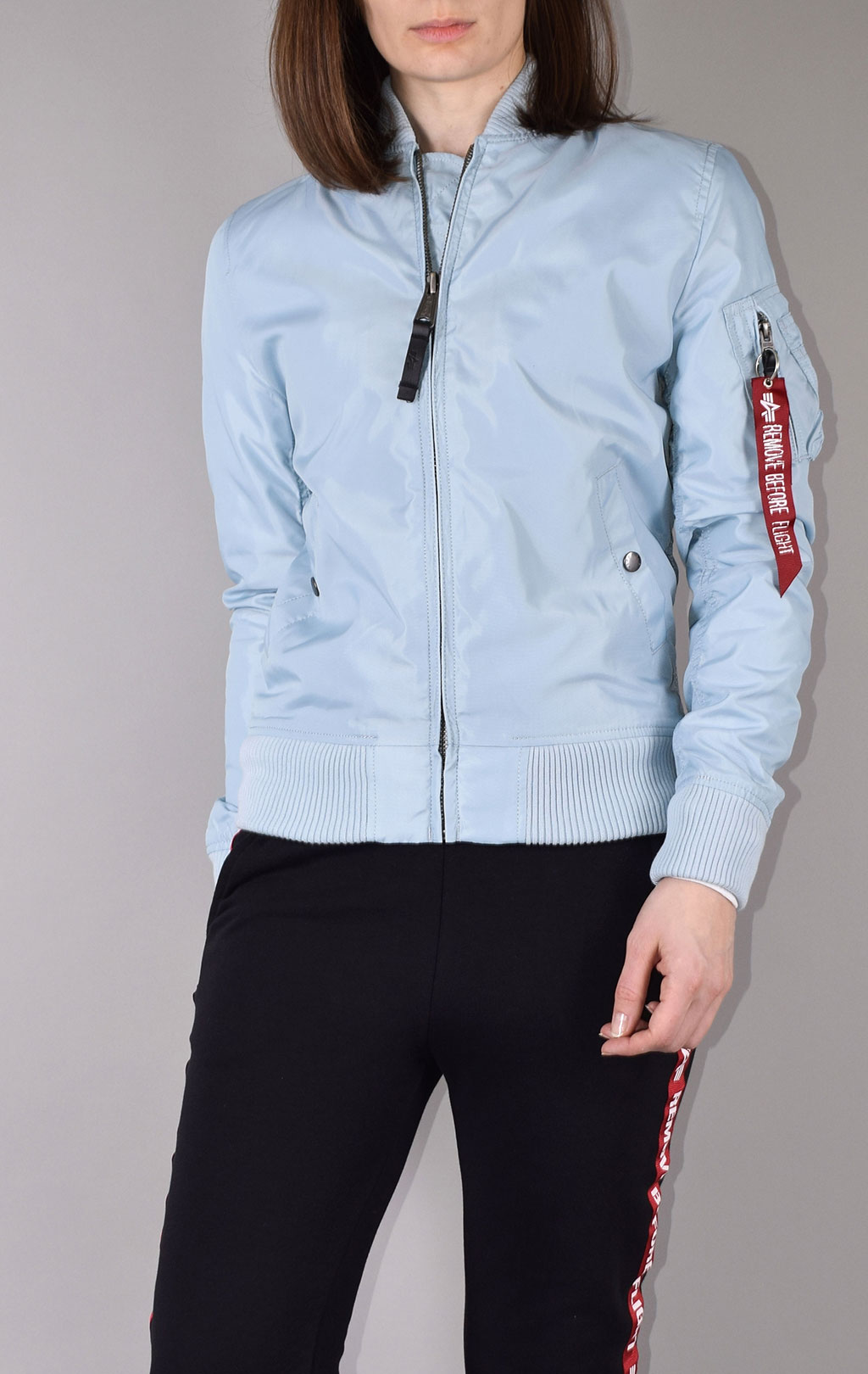 Женская ветровка-бомбер ALPHA INDUSTRIES MA-1 TT air blue 