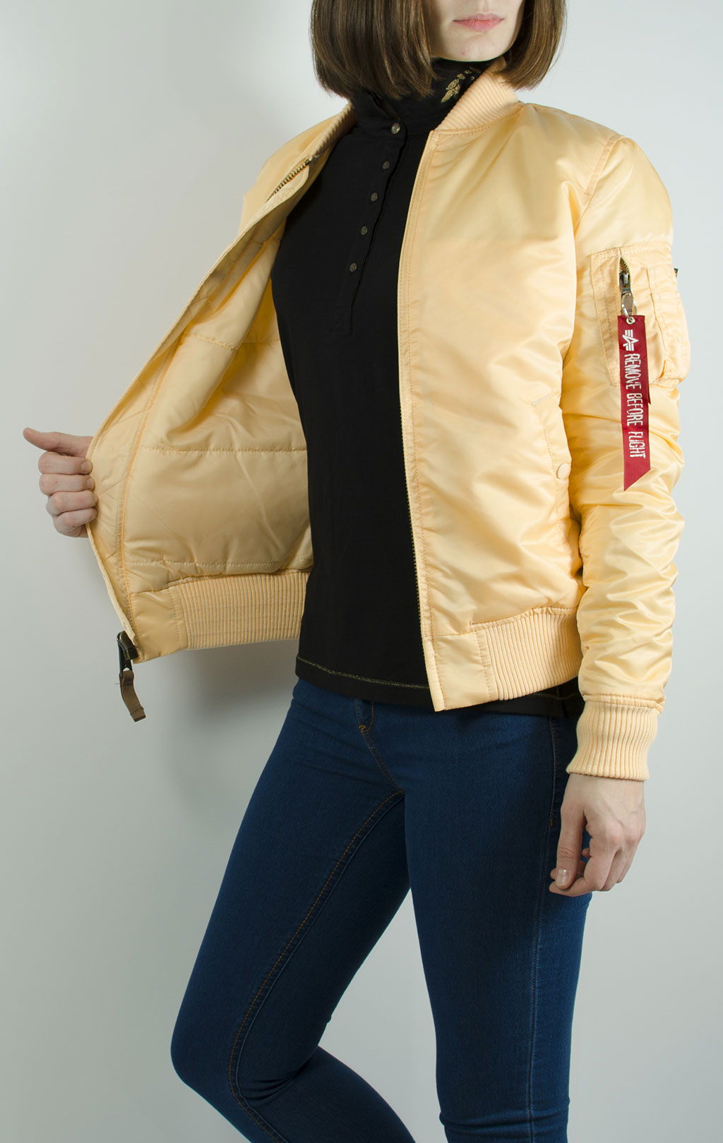 Женский бомбер ALPHA INDUSTRIES MA-1 VF 59 apricot 