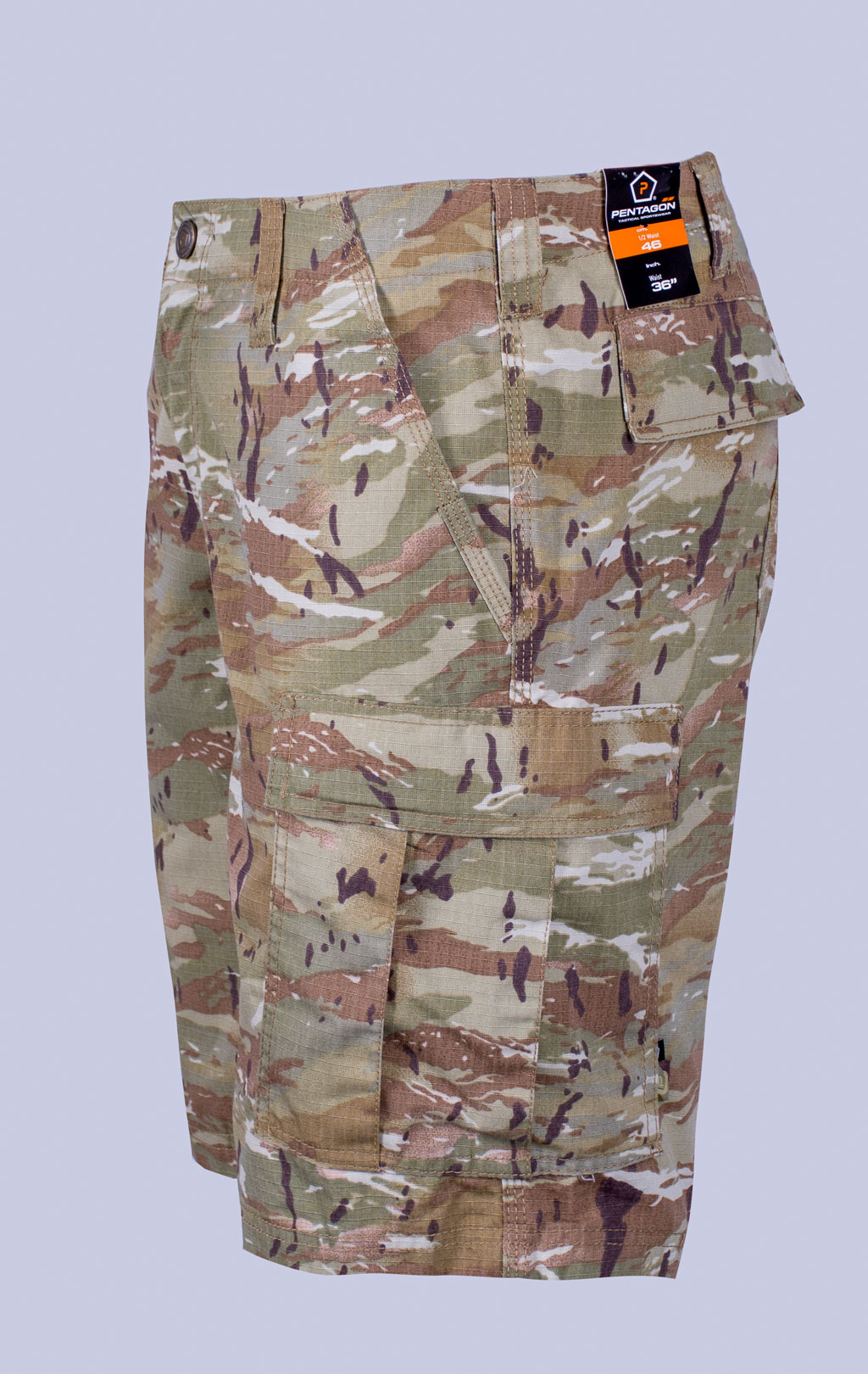 Шорты карго Pentagon BDU 2.0 big size хлопок35%/полиэстер65% Rip-Stop pentacamo 05011 
