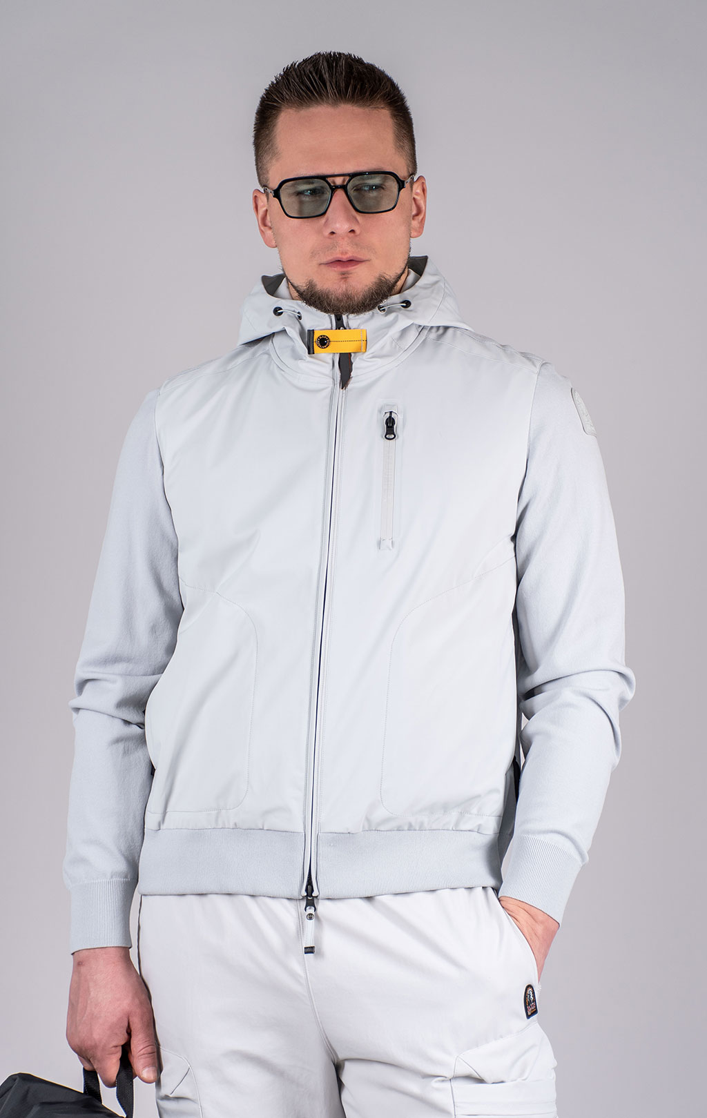 Свитер с капюшоном PARAJUMPERS WILLARD SS 25 m silver 