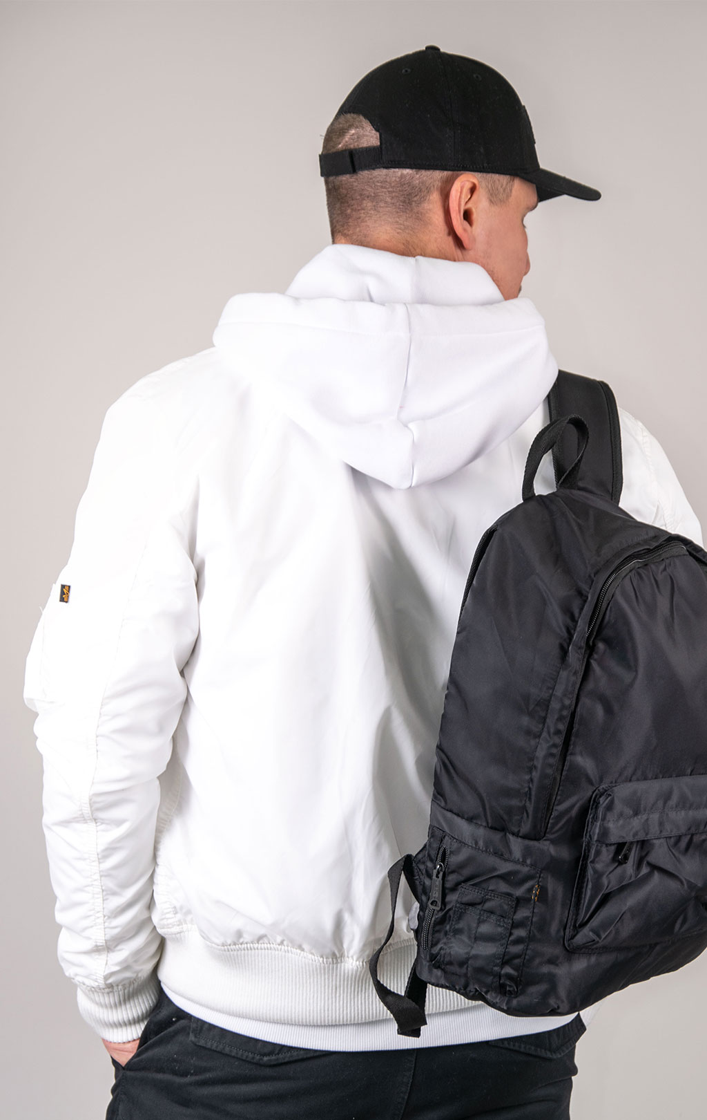 Ветровка-бомбер ALPHA INDUSTRIES MA-1 TT white 