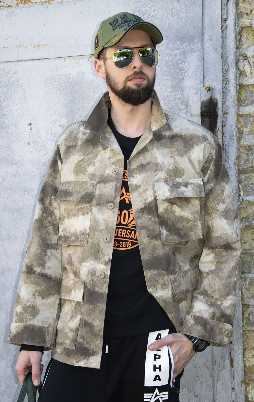 Китель полевой rip-stop grey camo AU 
