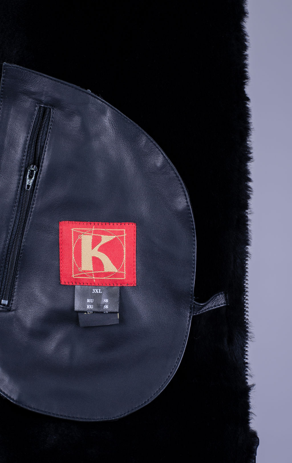 Куртка-пилот KODZIC B-3 овчина black (1251) 