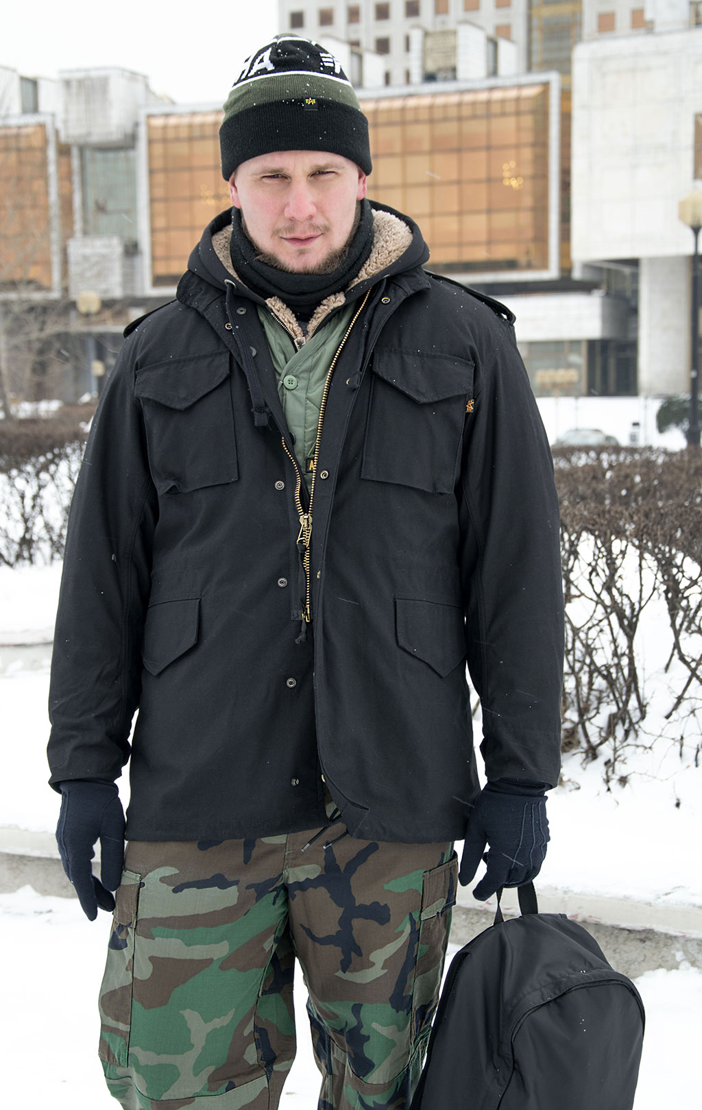 Куртка ALPHA INDUSTRIES M-65 CLASSIC big size FW 23/24 m black 