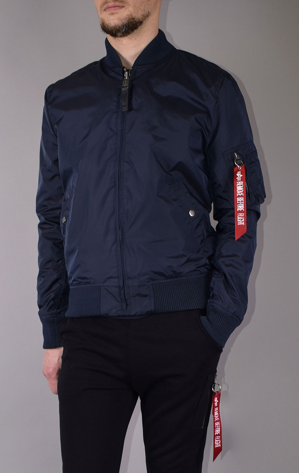 Ветровка-бомбер ALPHA INDUSTRIES MA-1 TT big size rep. blue 