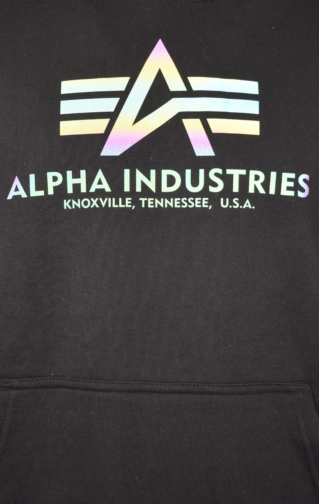 Толстовка ALPHA INDUSTRIES BASIC HOODY RAINBOW REF. PRINT black 