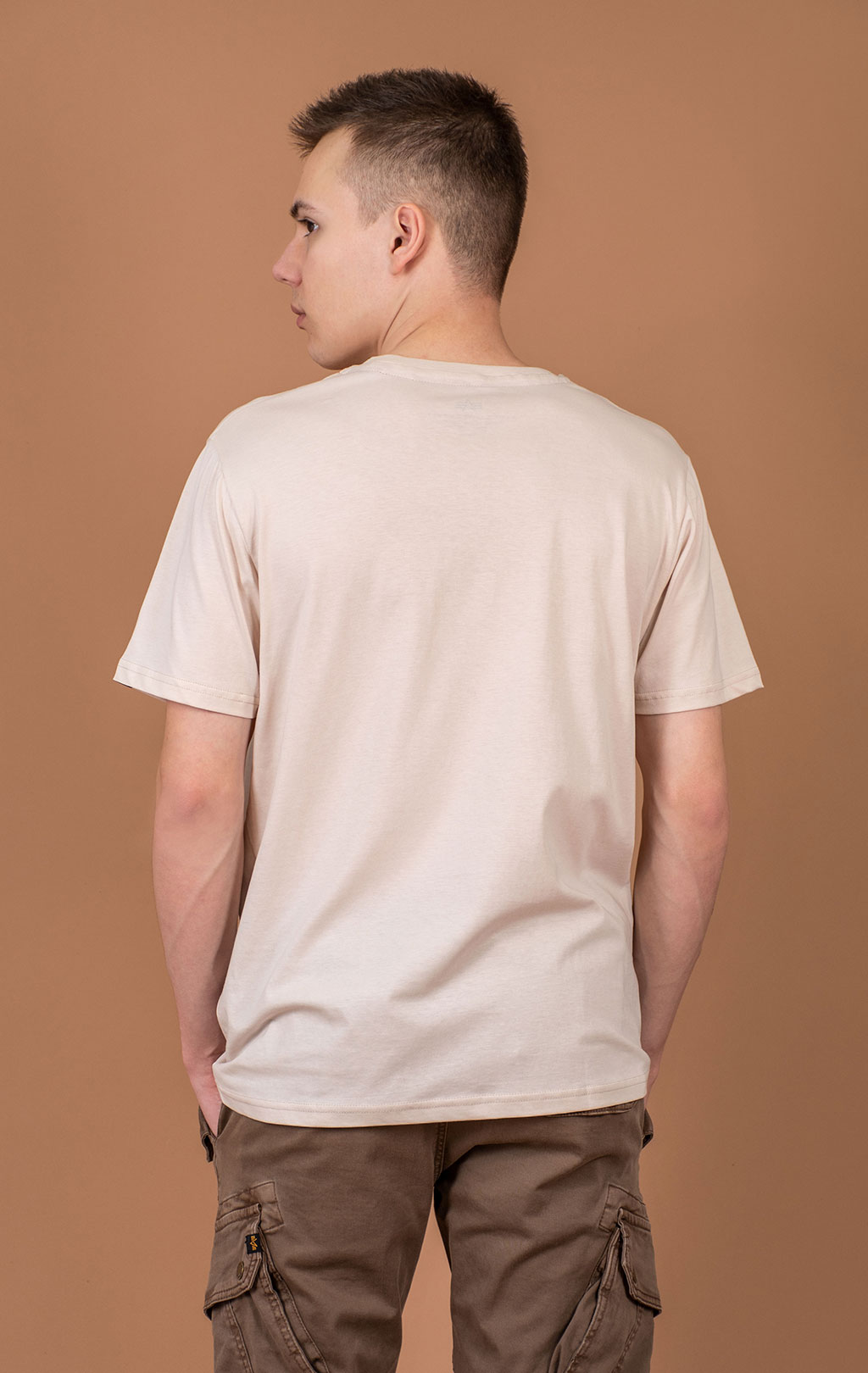 Футболка ALPHA INDUSTRIES ALPHA LABEL T jet stream white 