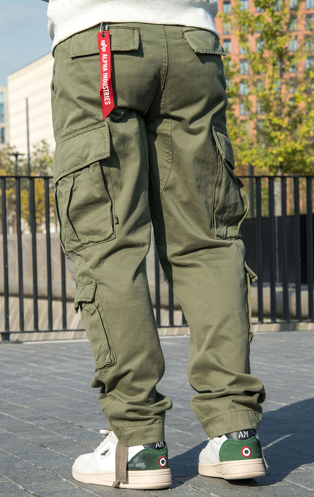 Брюки-карго ALPHA INDUSTRIES ACU PANT плотные FW 23/24 OG-107 green 