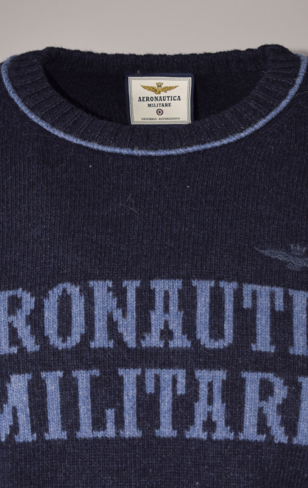 Свитер AERONAUTICA MILITARE FW 23/24/BG blue mountain (MA 1463) 