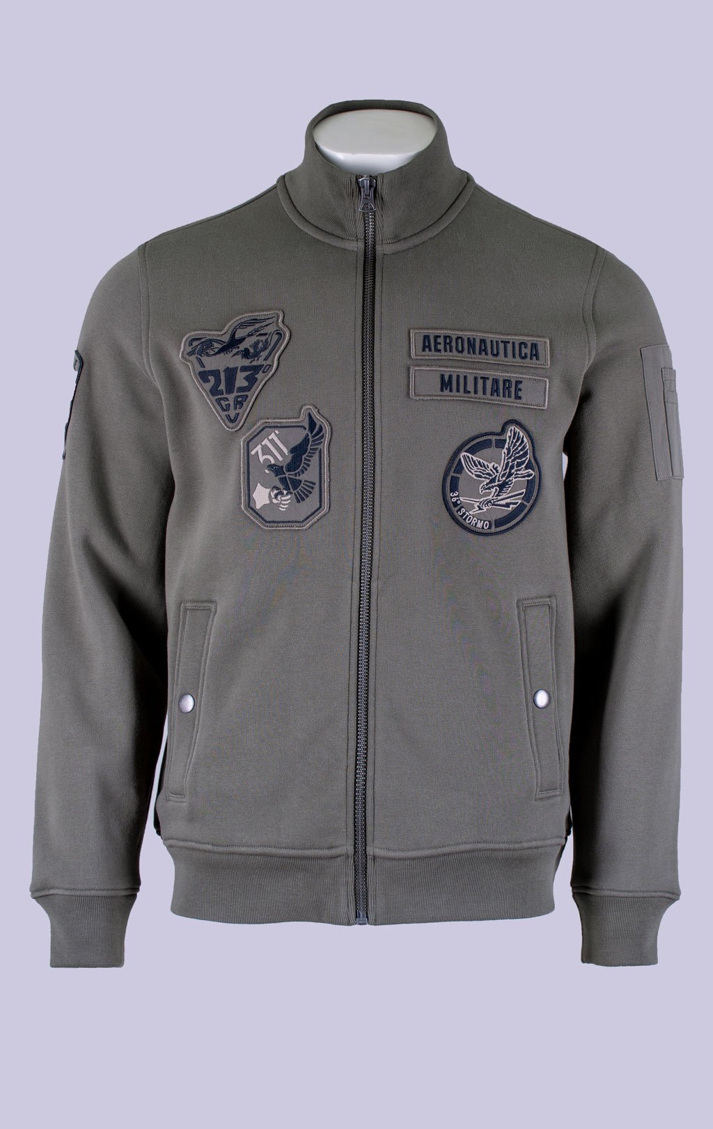 Олимпийка AERONAUTICA MILITARE big size FW 26/27/TR tea leaf (FE 2143) 