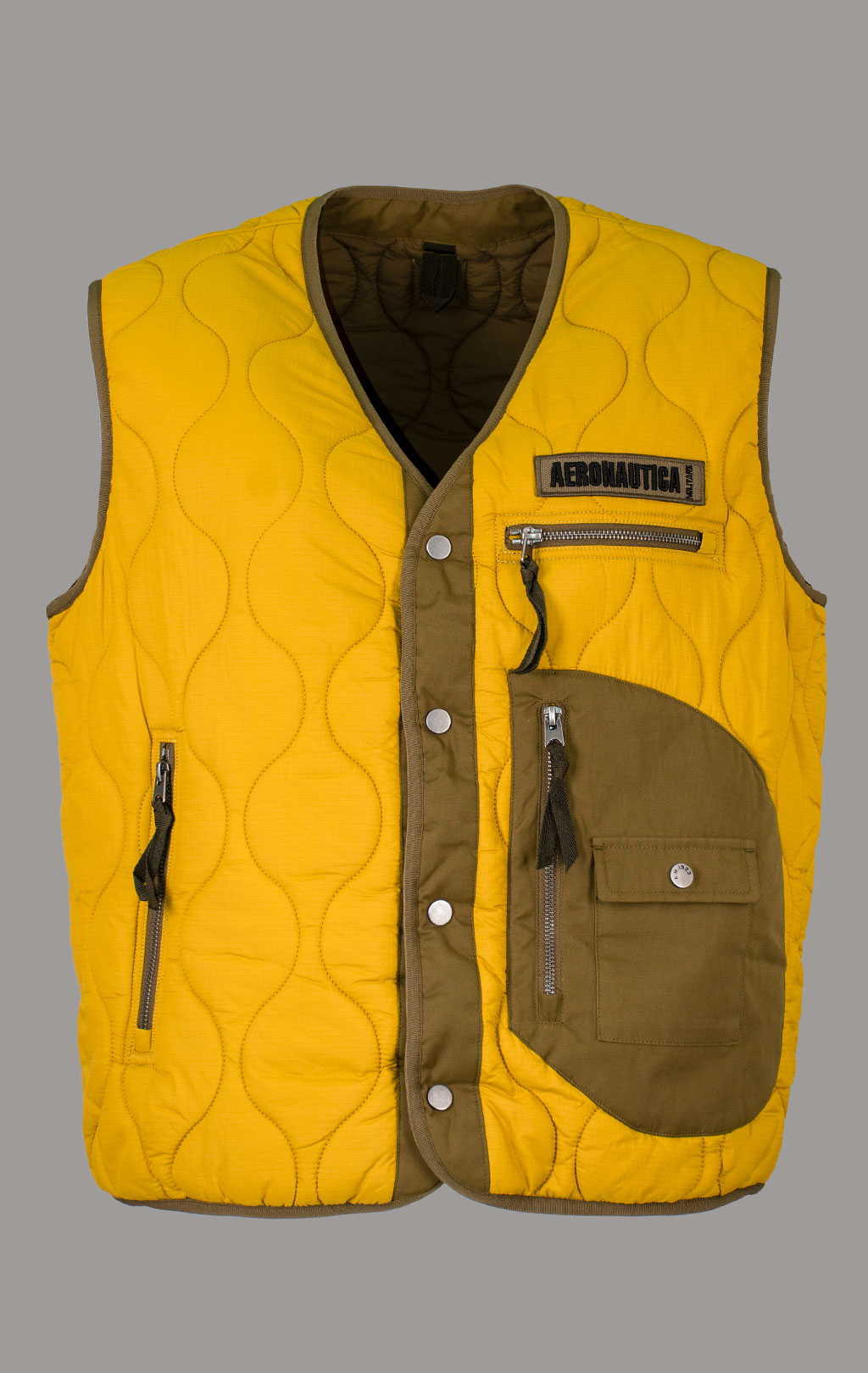 Жилет AERONAUTICA MILITARE FW 25/26/CN gold flake yellow (AB 3008) 