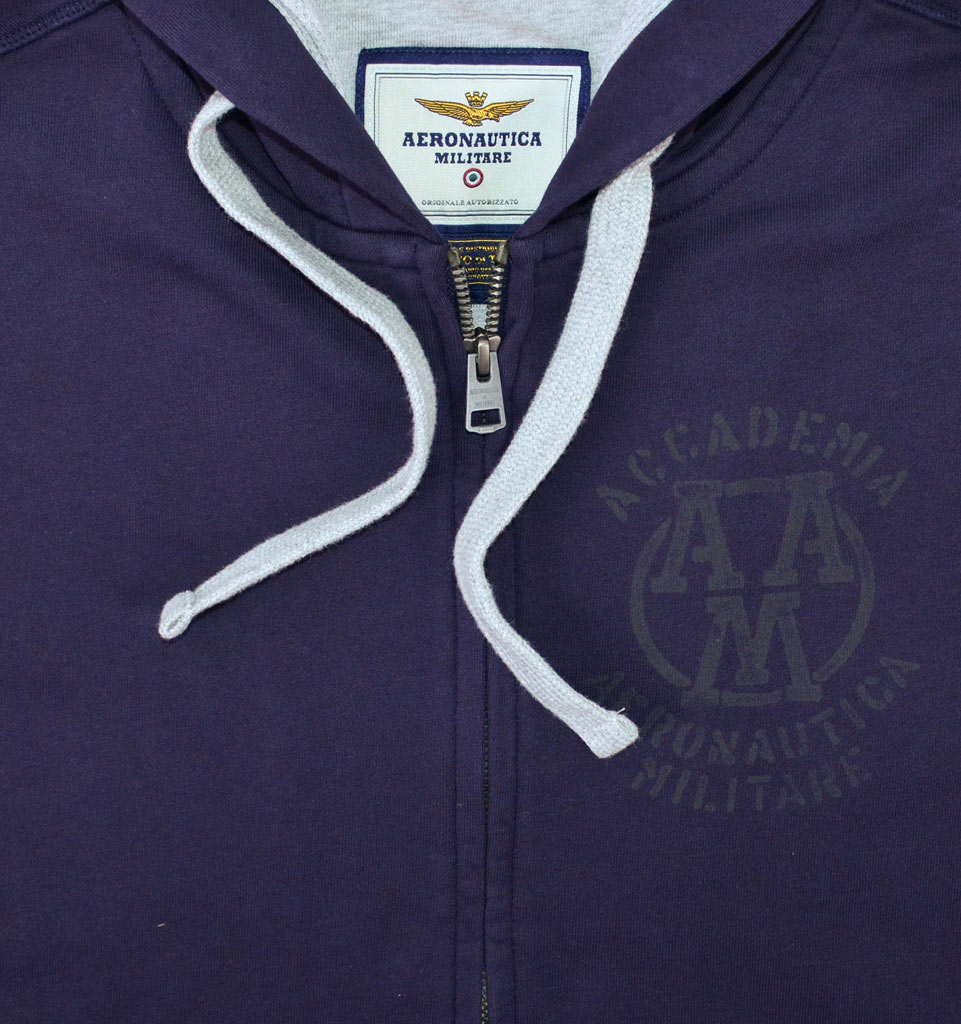Толстовка с капюшоном AERONAUTICA MILITARE blue navy (FE 1283) 