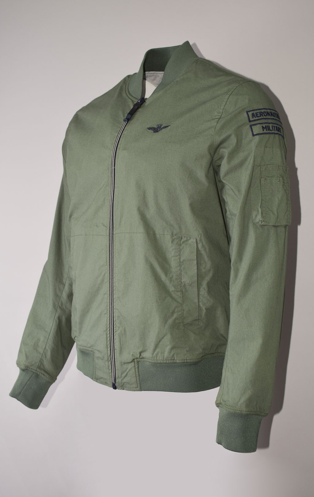 Ветровка-бомбер AERONAUTICA MILITARE SS 23 m/TR verde militare (AB 2089) 
