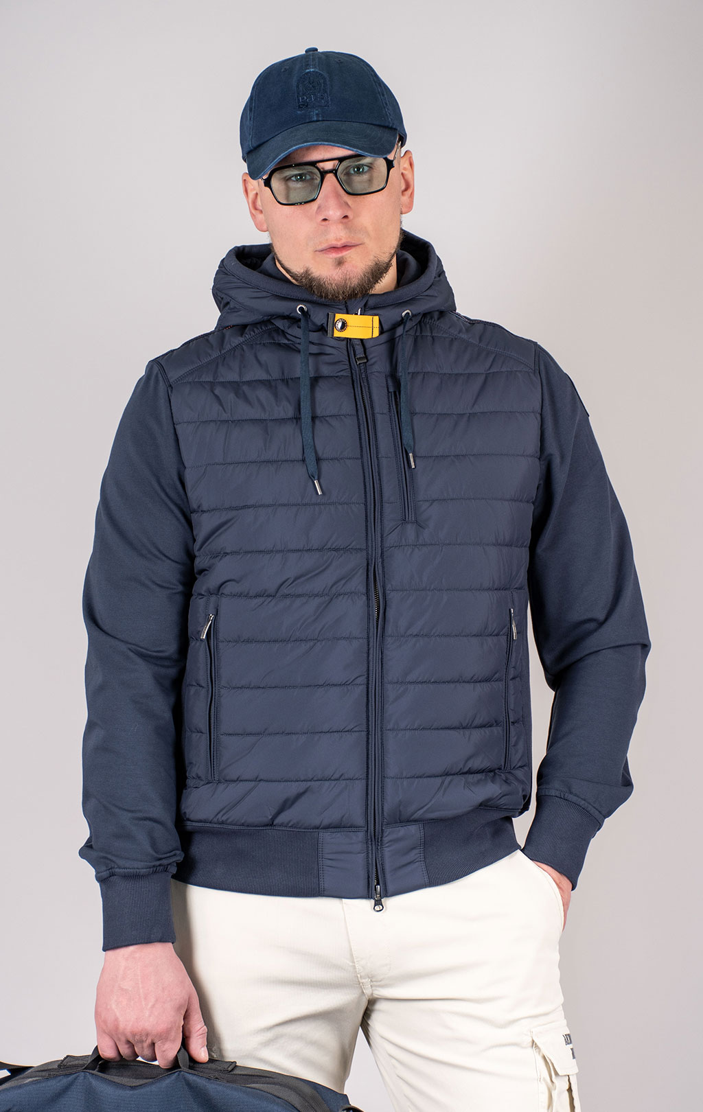 Толстовка комбинированная PARAJUMPERS IVOR SS 25 blue navy 