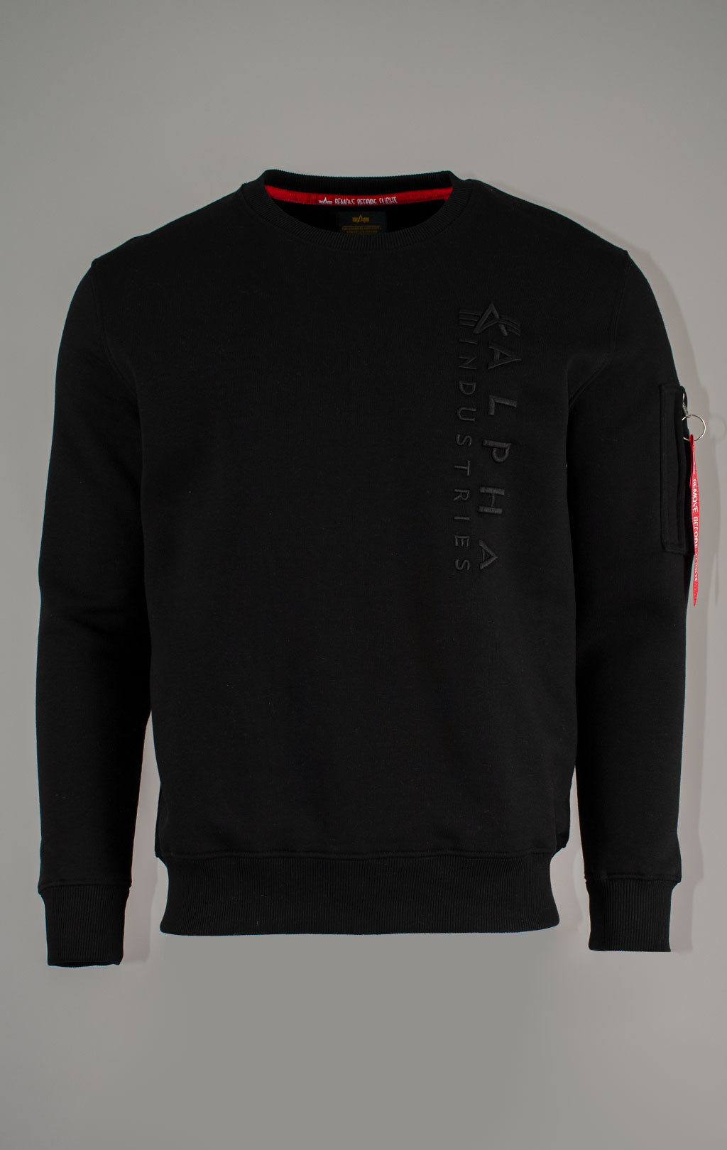 Свитшот ALPHA INDUSTRIES EMB SWEATER black 
