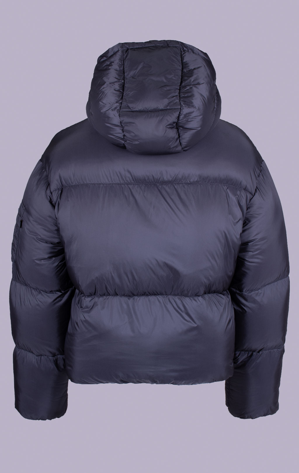Женская куртка-пуховик ALPHA INDUSTRIES CLOUD PUFFER BOMBER vintage grey 