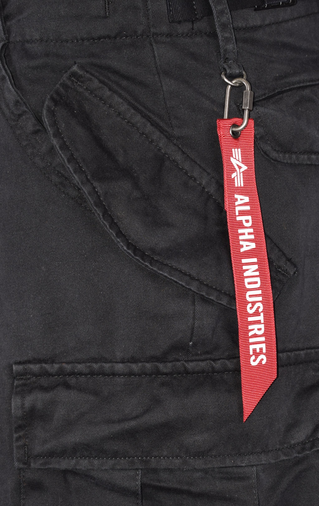 Брюки-карго парашюты ALPHA INDUSTRIES M-65 PANT плотные black 