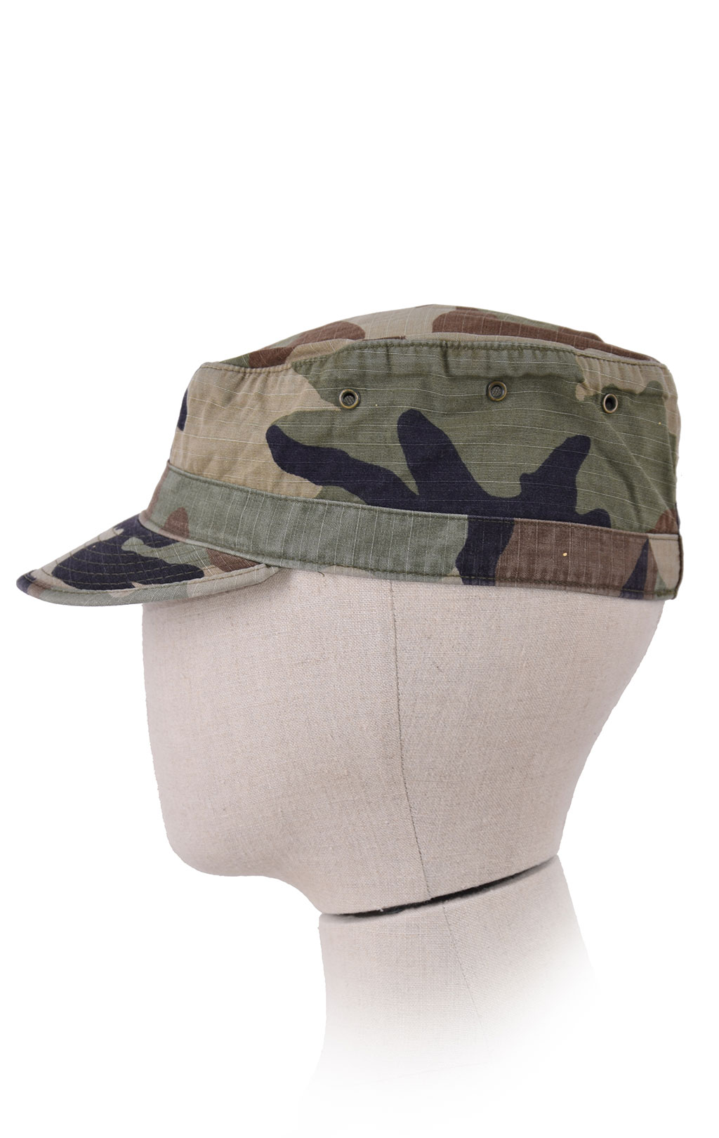 Кепка BDU rip-stop с люверсами camo woodland б/у США