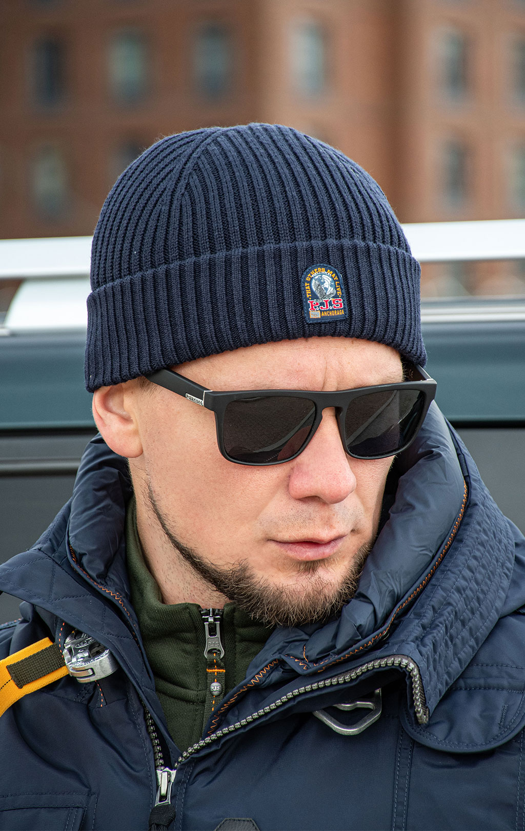 Шапка вязаная PARAJUMPERS MATIO FW 26/27 blue navy 