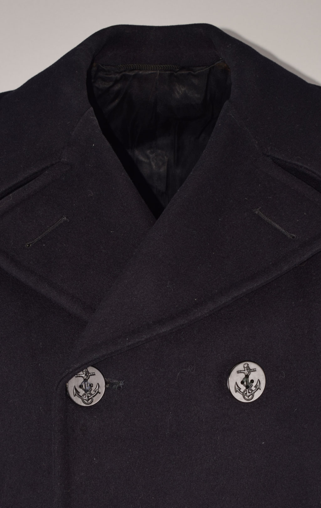 Бушлат морской армейский TRENTON SPORTSWEAR INC. PEACOAT шерсть 100% dark navy б/у США