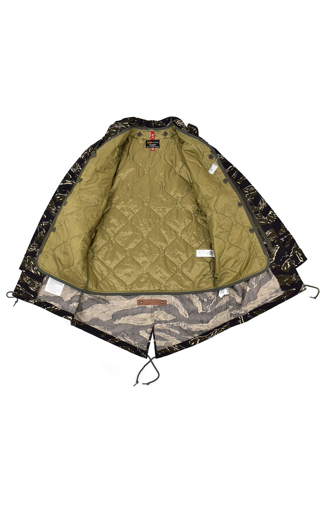 Парка ALPHA INDUSTRIES DEFENDER FISHTAIL original fit tiger camo 