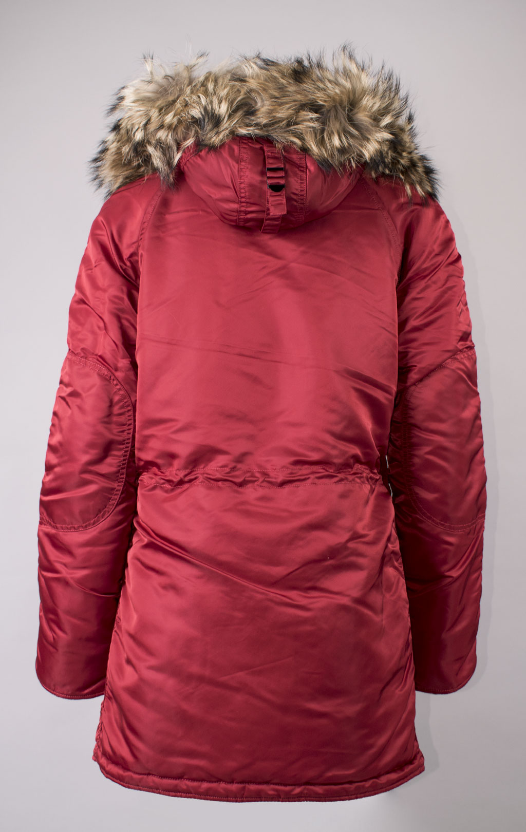 Женская аляска ALPHA INDUSTRIES N-3B CLASSIC original fit натур. мех FW 21 m commander red 