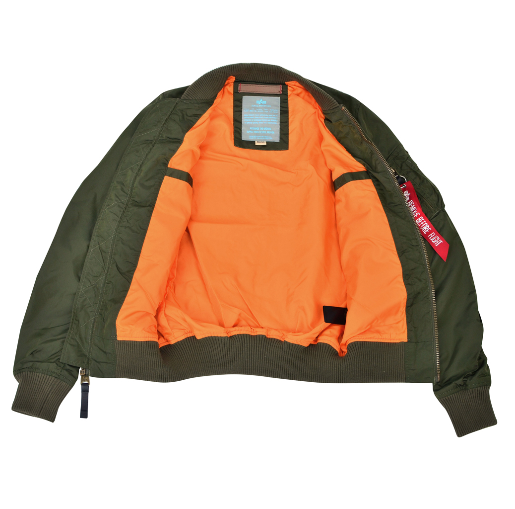 Женская ветровка-бомбер ALPHA INDUSTRIES TT MA-1 dark green 