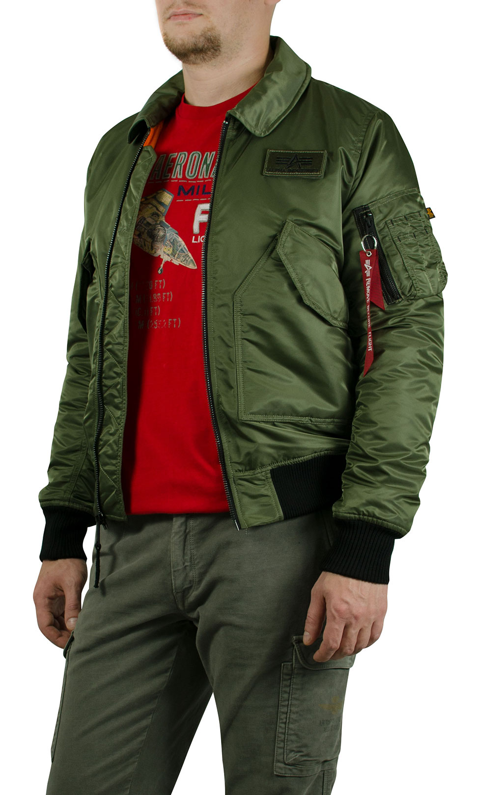 Куртка летная ALPHA INDUSTRIES CWU VF BL sage green 