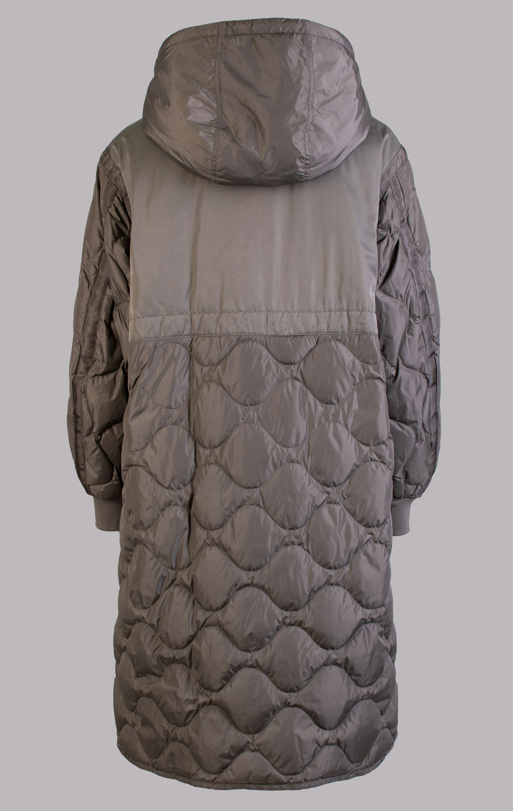 Женское пальто пуховое PARAJUMPERS KAGURA FW 25/26 olive grey 
