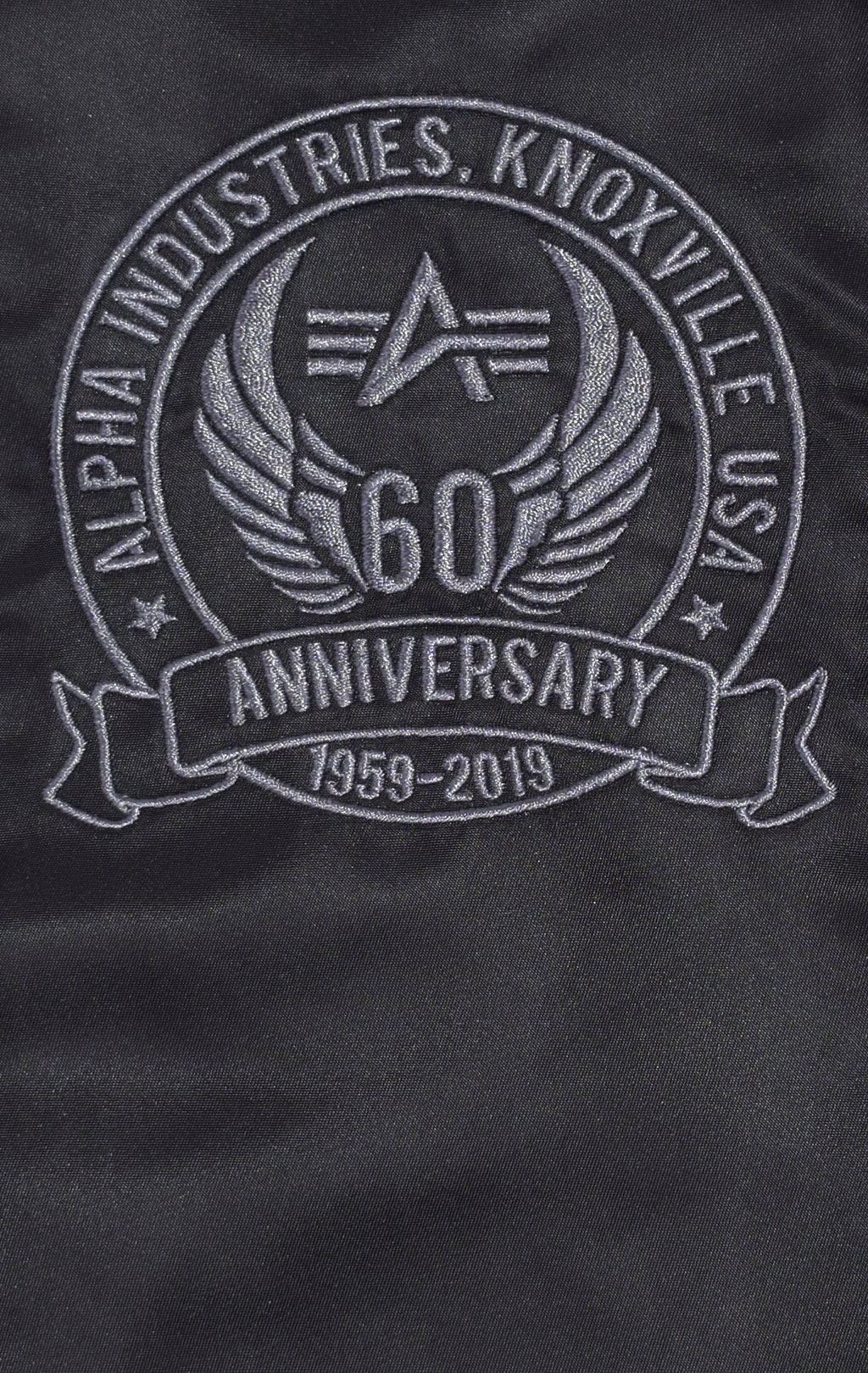 Бомбер ALPHA INDUSTRIES MA-1 60TH ANNIVERSARY black 