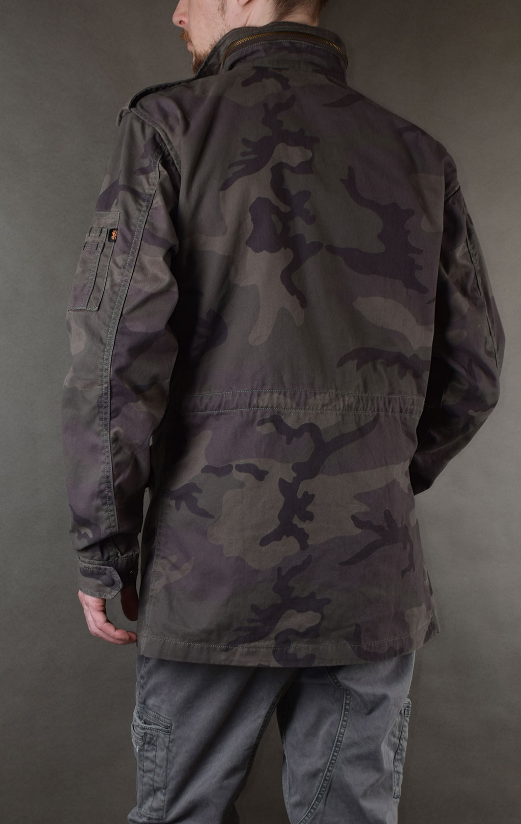Ветровка ALPHA INDUSTRIES M-65 HUNTINGTON dark olive camo 