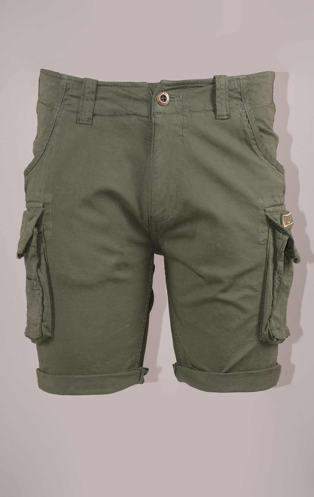 Шорты карго ALPHA INDUSTRIES CREW SHORT vintage green 