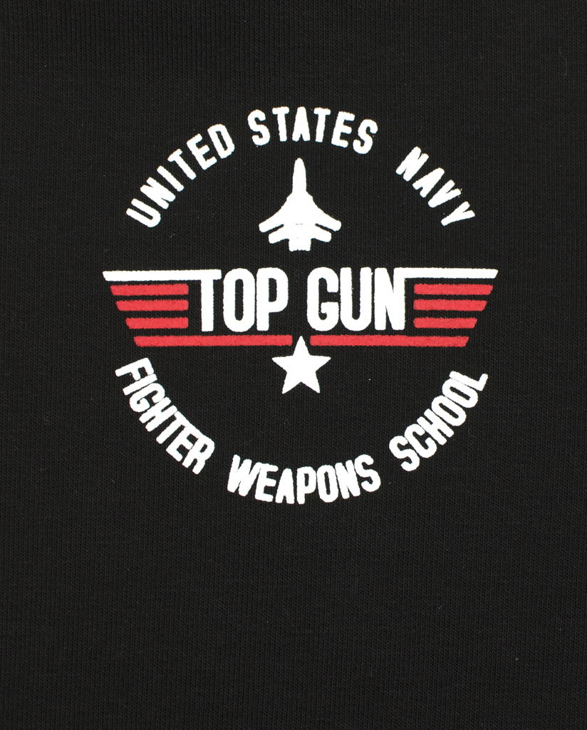 Толстовка ALPHA INDUSTRIES TOP GUN ZIP HOODY black 
