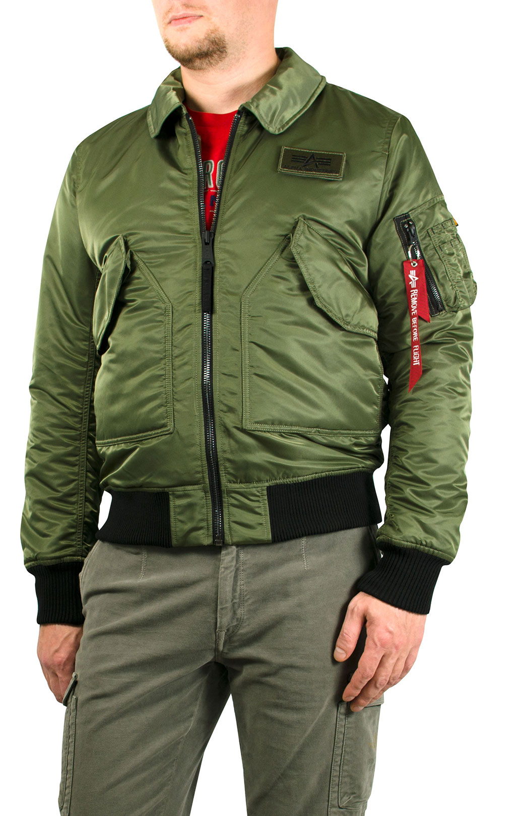 Куртка летная ALPHA INDUSTRIES CWU VF BL sage green 