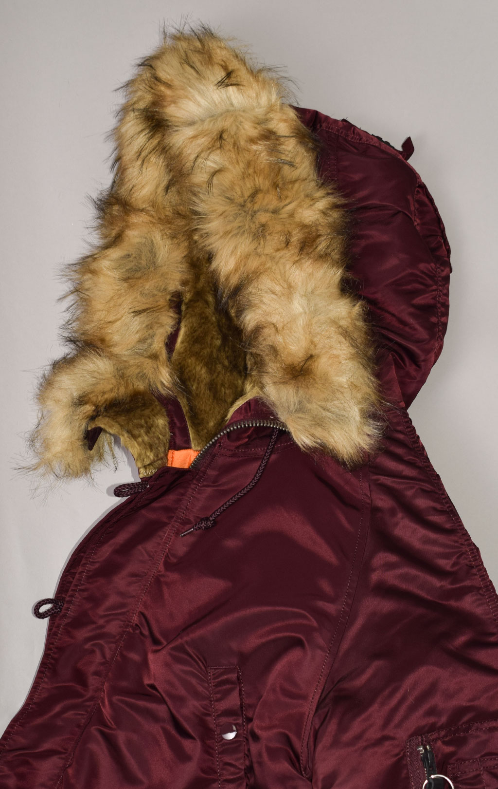 Аляска ALPHA INDUSTRIES N-3B VF 59 deep maroon 