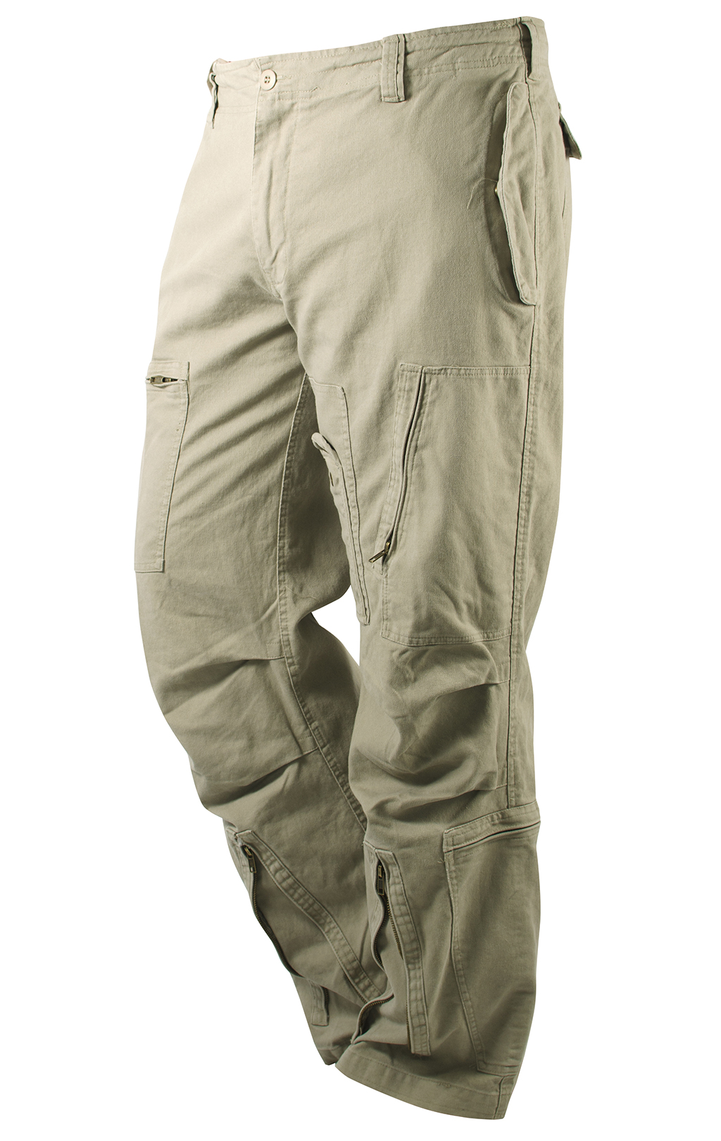 Брюки-карго Mil-Tec летные хлопок Moleskin khaki Германия