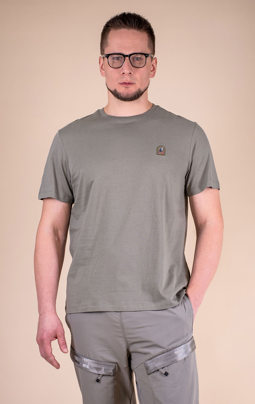 Футболка PARAJUMPERS PATCH TEE SS 26 ashen sage 