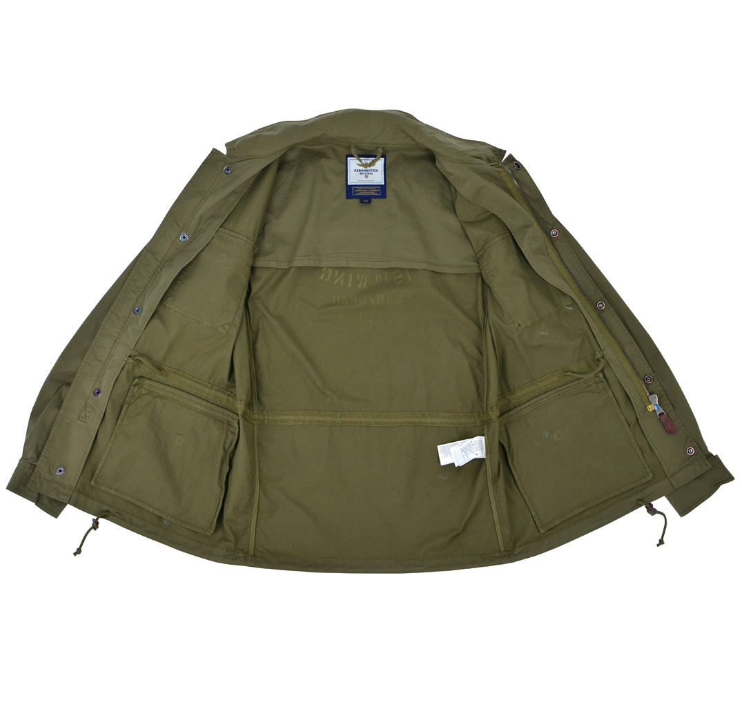 Ветровка AERONAUTICA MILITARE FIELD JACKET M-65 green military (AB 1663) 